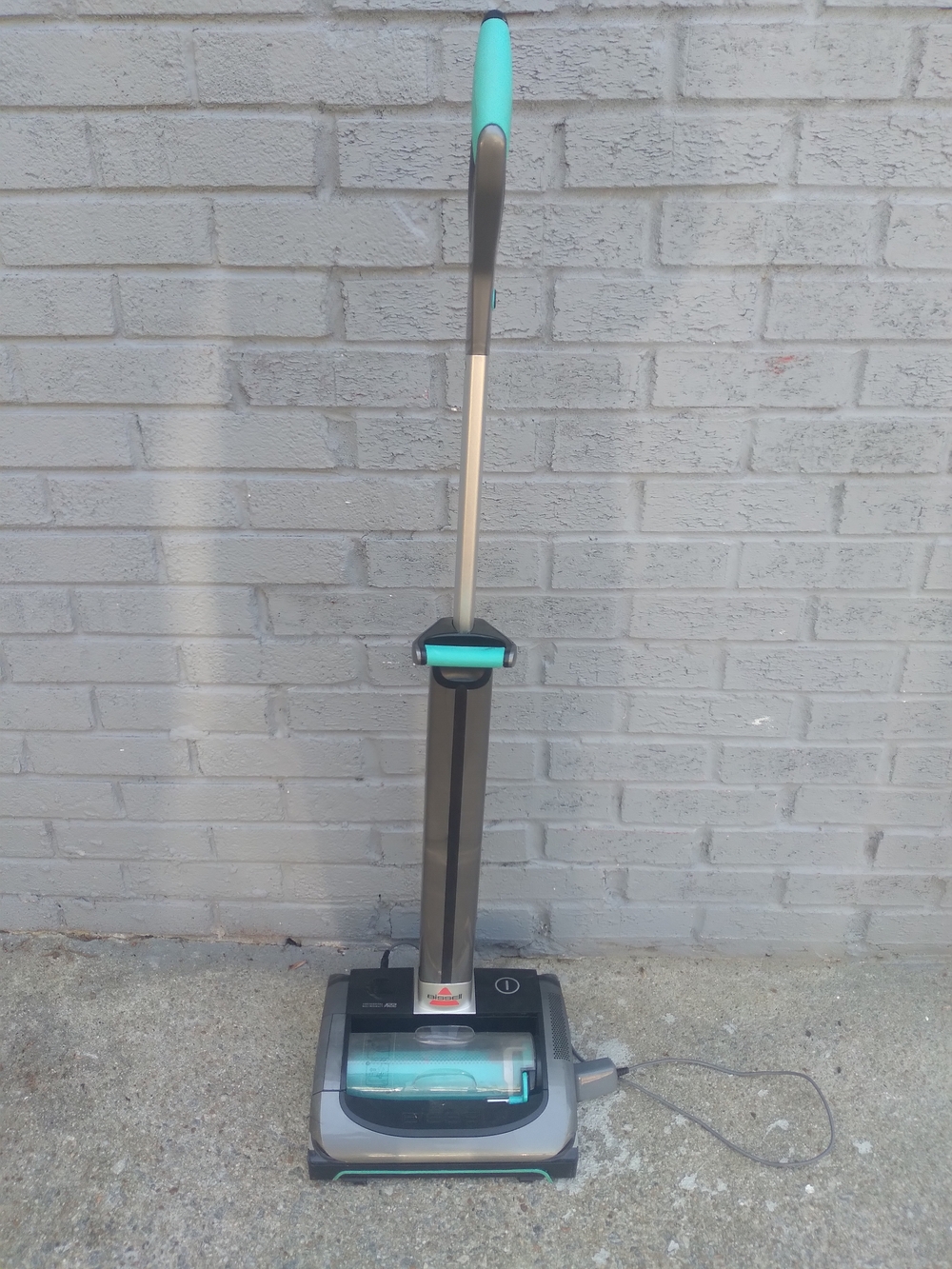 Bissell Upright Hard-Floor Cleaner in Teal and Gray